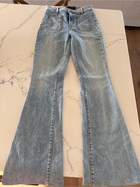 Veronica Beard Light Blue Flare Jeans